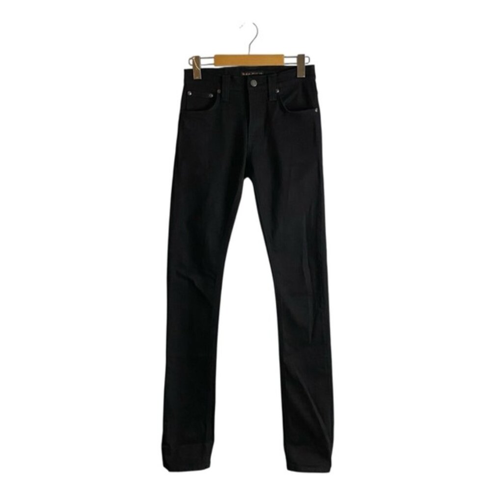 Nudie Jeans Co Men's Tube Tom Black Black Skinny Denim Jeans